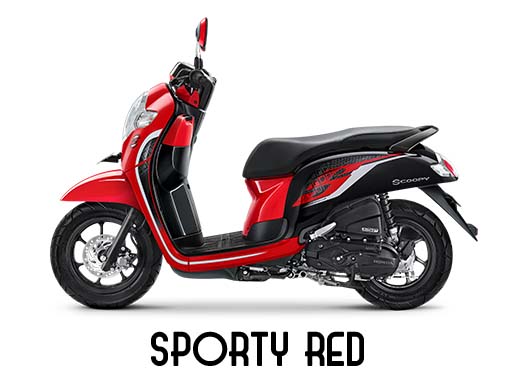 New Honda Scoopy red